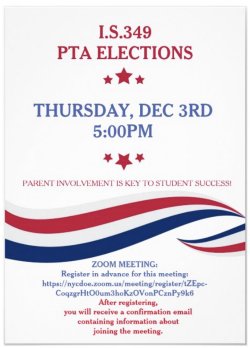 PTA Elections 12/3 Flyer
